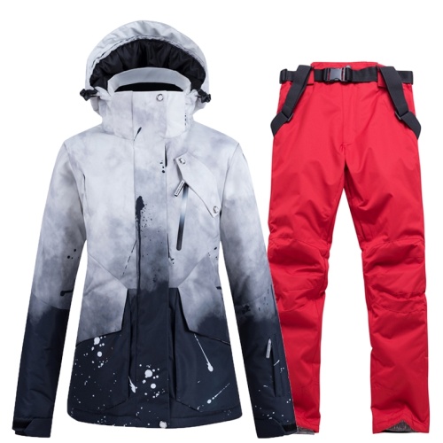 Gradient couples ski suit