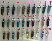 wholesale gemstone amethyst turquoise crystal pendants, point pendant and charms color chart