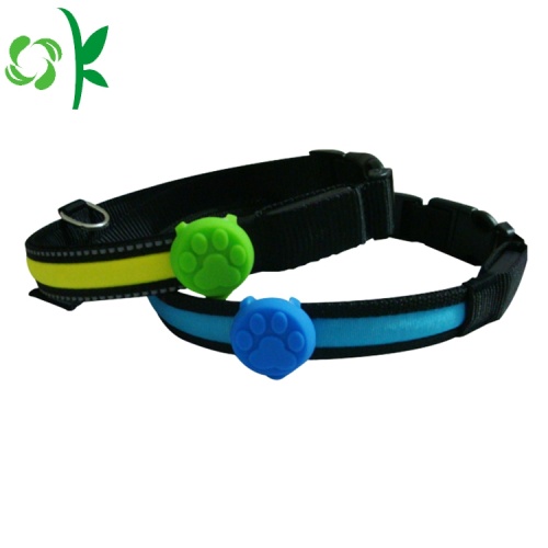 Thẻ Pet Collar Với thẻ Silicone Dog