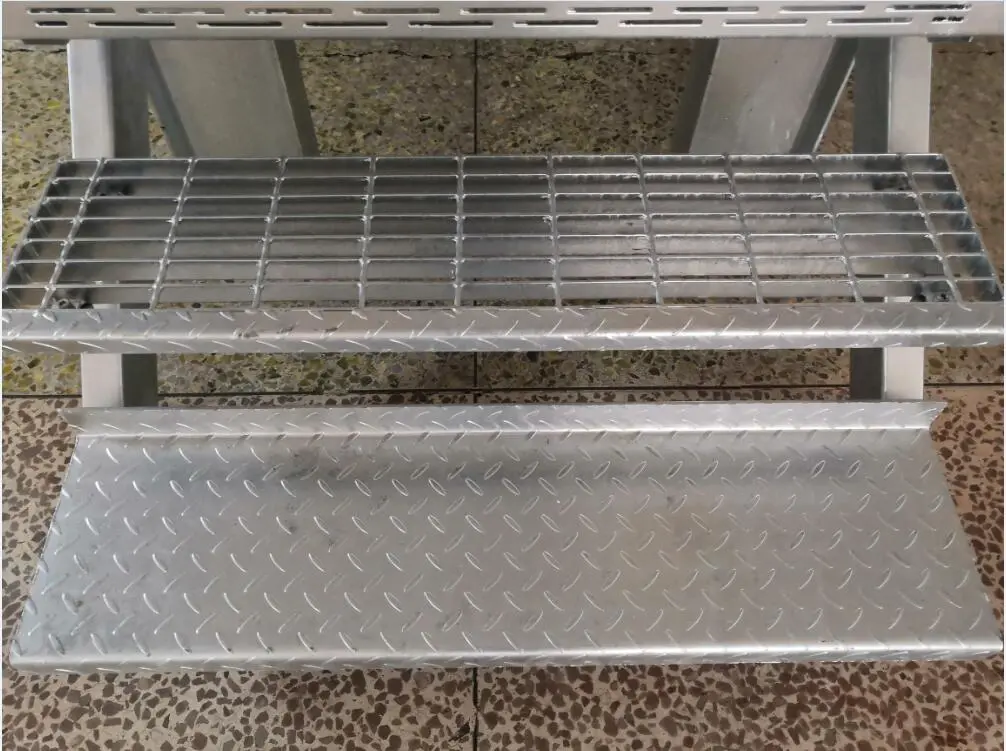 Jimu Hot DIP Galvanized Anti-Slip Stair Tread Steel Grating