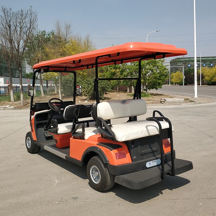 6 Person Battery Operated Classic Sightseeing Hotel Laminated Glass with Wiper Golf Car