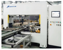 Automatic half shaft straightening machine