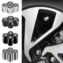 Car styling 4pcs Metal Wheel Tire Valve Caps Stem case For MG ZS GS 5 Gundam 350 Parts TF GT 6 Auto Accessories