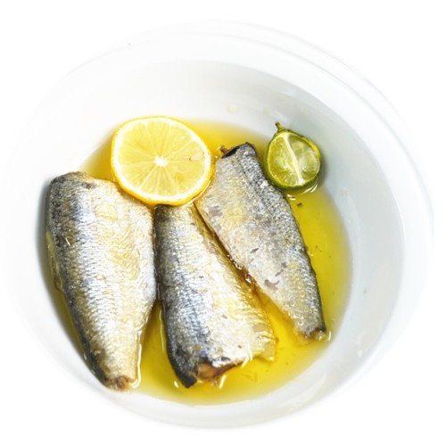 delicious canned sardines fish in vegetable oil