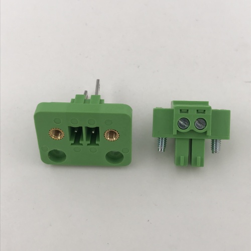 2pin through wall mounted plug-in terminal block connector