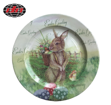 Plastic Charger Plate with Easter Printing