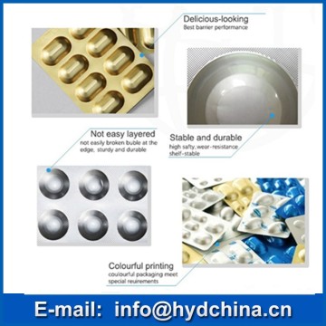 AluAlu cold form blister foils for pharmaceutical aluminium blister foil