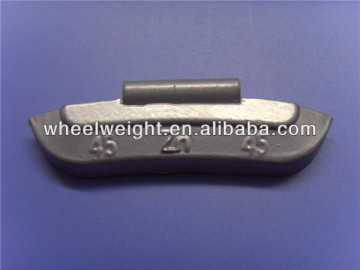 zinc clip-on wheel balance weight