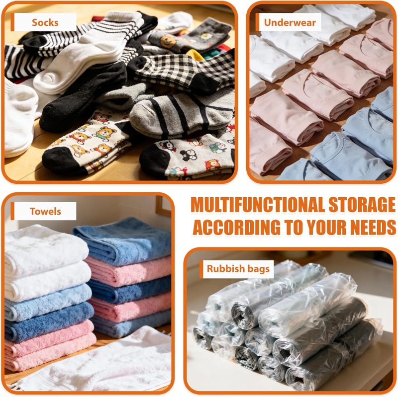Hanging Sock Organizer,3 Pack Mesh Storage Bags
