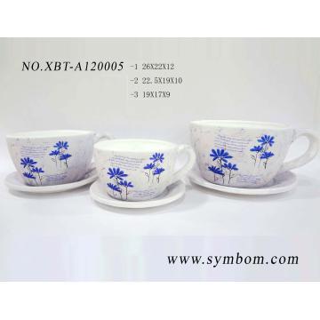 Lọ hoa gốm Cup thiết kế