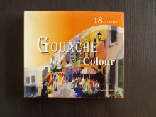 18pcs aluminium tube gouache color, non-toxic gouache color, diy gouache color
