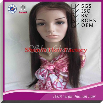 full lace wig sew in,india hair wig price, brown color lace wig,wig sewing machine