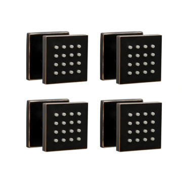 Oil Rubbed Bronze Square Massage Body Jets Showerhead