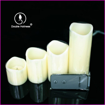 paraffin wax materials electric led tall pillar candles