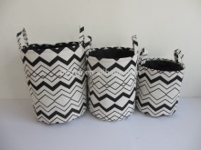 2016 new handmade canvas storage basket