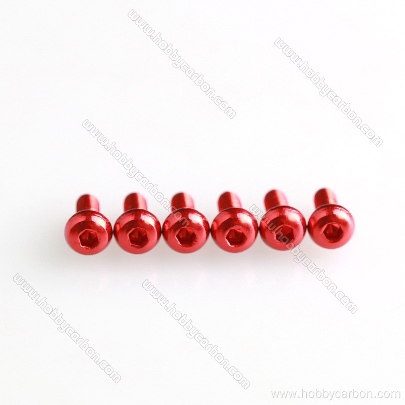 M3 anodized Colorful Aluminum Button Screw for RC