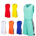 Eenvoudige groothandel basketbal uniform leeg jersey set