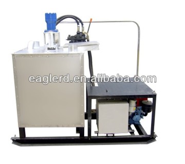 Single cylinder hydraulic paint melting machines