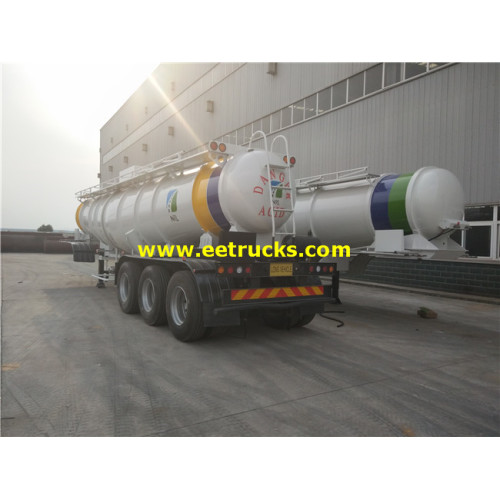 19000L 3 trục H2SO4 Xe tăng phân phối Semi-Trailers