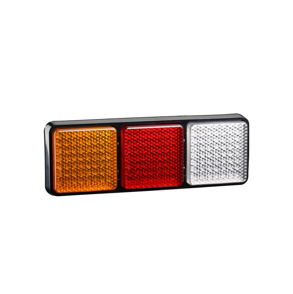 LTL1251ARW-7028 ,an LED Rear Combination lights,which gets screw mounting on Jumbo vehicles,such as semi-trucks .heavy trucks or tankers.Bacause of its beautiful appearance and low current consumption,It is popular in SE-Asia.The light body material is UV PC lens and SMD LED,and lead lenth is 0.35M.Normally the light warranty is two years and it could pass ADR approval.