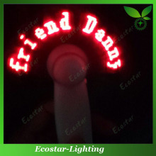 2014 Top sale flashing programmable message fan