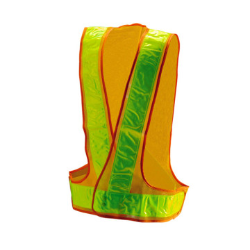 Customized workwear vest with PVC reflective tape