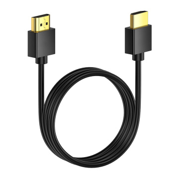 Slim HDMI Cable with Low Profile and Gold-Plated 4K Support