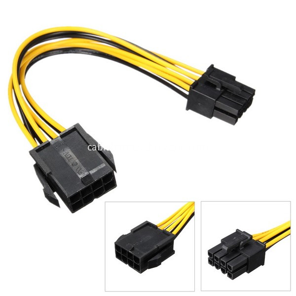 PCIE 8pin video card PCI EXPRESS power extension cable4
