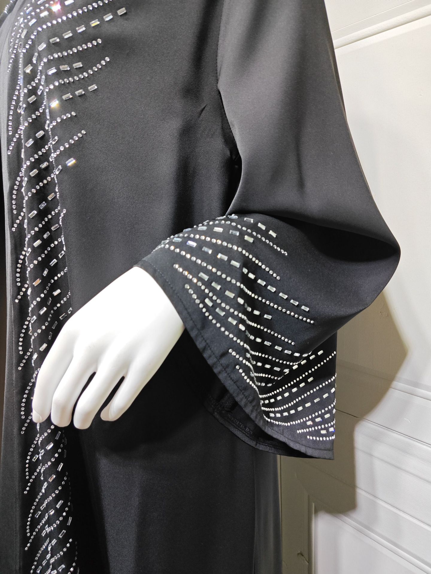 Sleeve Flare Kimono Abaya Cardigan MQ251 (9) Elegant Flare Sleeve Kimono Abaya Cardigan MQ251 (9)