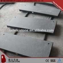 nice custom G684 flamed and brushed interior granite stone stair treads