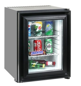 National glass door mini refrigerator