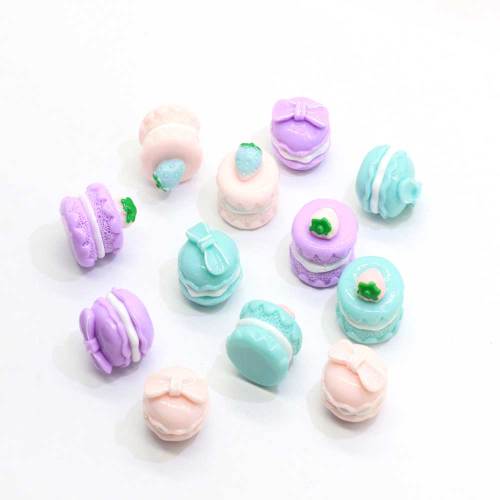 New Charm Mini Strawberry Macaron Resin Beads For Handmade Craft Decor Bead or Girls Διακοσμητικά στολίδια Γούρια