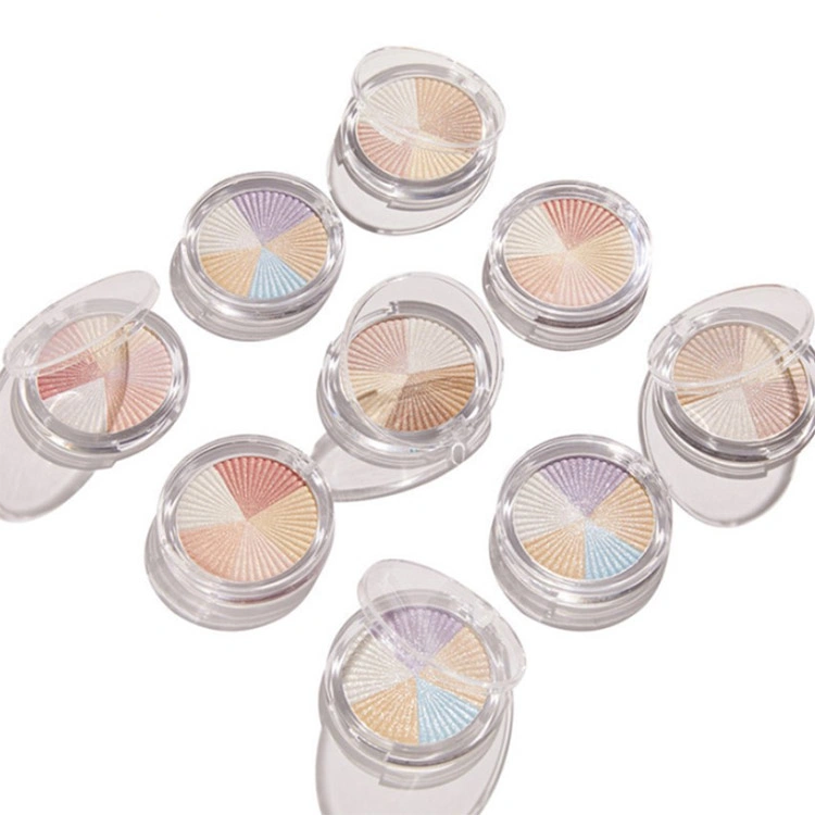 Wholesale OEM 5 Colors Shimmer Highlighter Palette Bronzer Face Cosmetics Highlighter Makeup