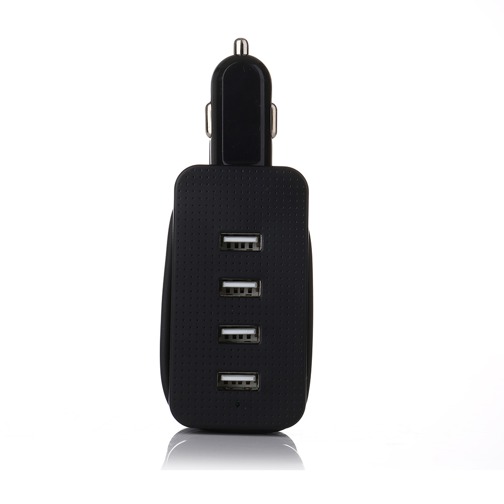 Téléphone intelligent de chargeur de voiture multi-ports 4 ports