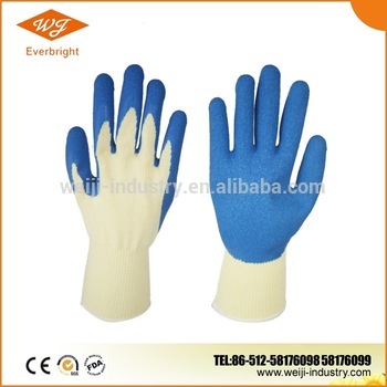 chemical working latex coated glove
