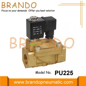 24VDC 황동 솔레노이드 밸브 PU220A-06 PU220A-08 3/4 &#39;&#39;1 &#39;&#39;