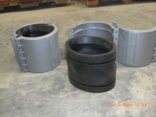 farm equipment part of half coupler 6 5/8" with gasket boot