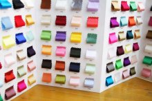 Silk fabric colour card - F.D. Silk only dyed