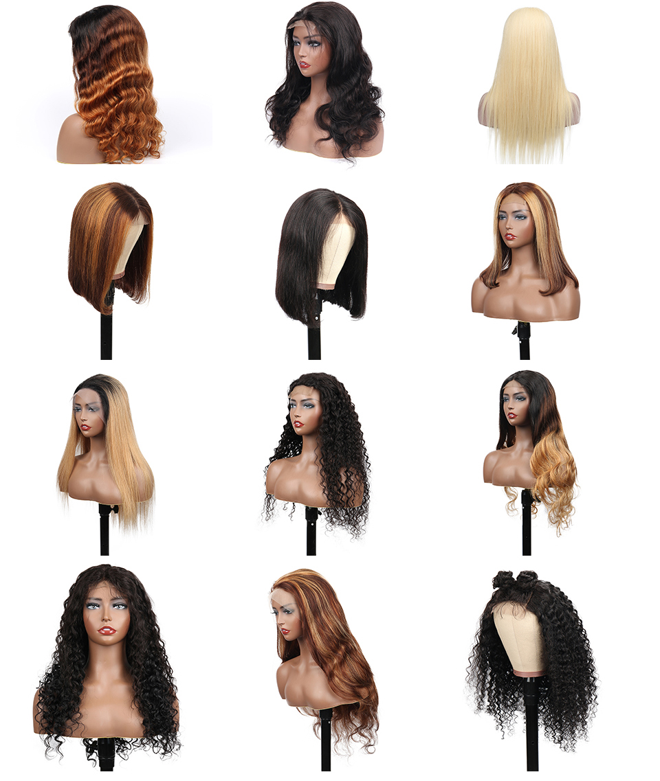 Wholesale 100% Virgin Hair Hd Transparent Swiss Lace Wigs ,Brazilian Curly Lace Front Wig, 360 Hd Lace Frontal Human Hair Wigs