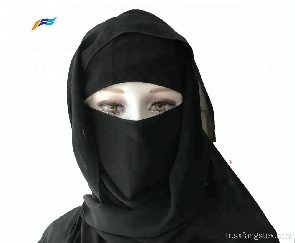 Kadın Baş Şal Arap Peçe Hicap Niqab Eşarp