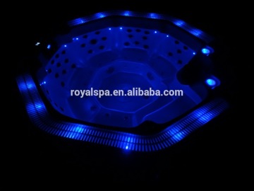 European air jets spa bath pool with LED lights