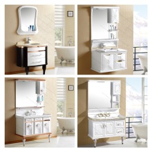 Classical Plastic Bathroom Mirror Vanity Cabinet and Cabinet for Bathroom
