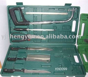 knife set in blow case