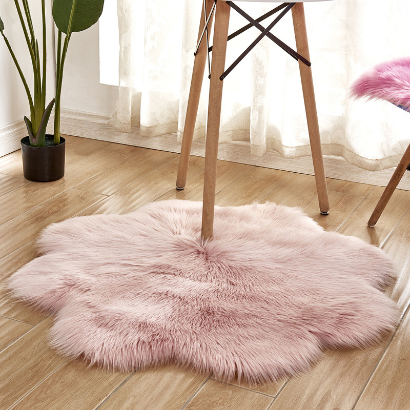 DEQI Kids Room Floor Carpets Modern Area Rugs Non-Slip Fluffy Flooring Carpet Rugs for Bedroom Living Room