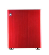Vertical Itx Aluminium Computer Case Red Gold , Small Computer Cases