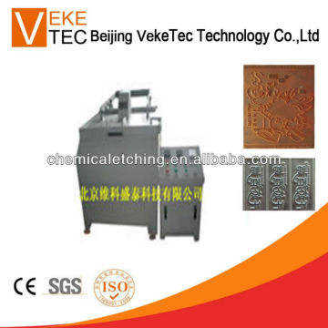 Etching machine for copper stamping dies