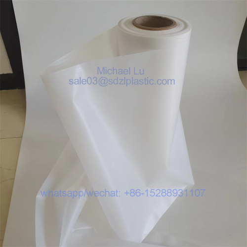White opaque PLA top film, recyclable, printable