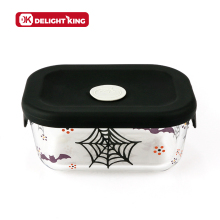 Customized Glass Food Container With Silicone Lid Watertight