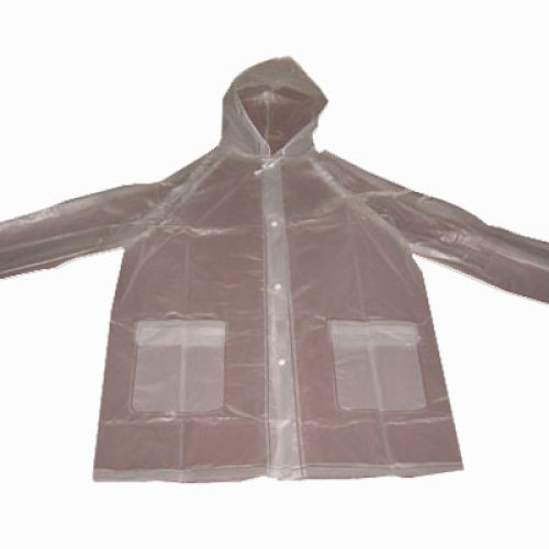 White Transparent Rain Coat