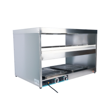 Electric Pie and Bread Warmer Cabinet with Display Showcase